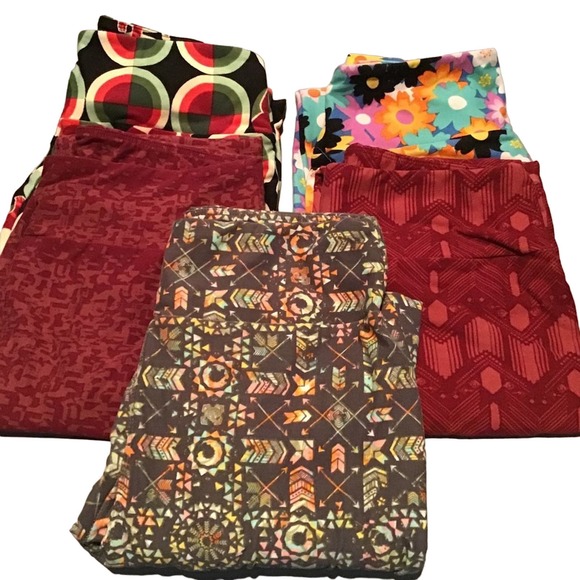 LuLaRoe Pants - LuLaRoe Leggings Lot of 5 One Size